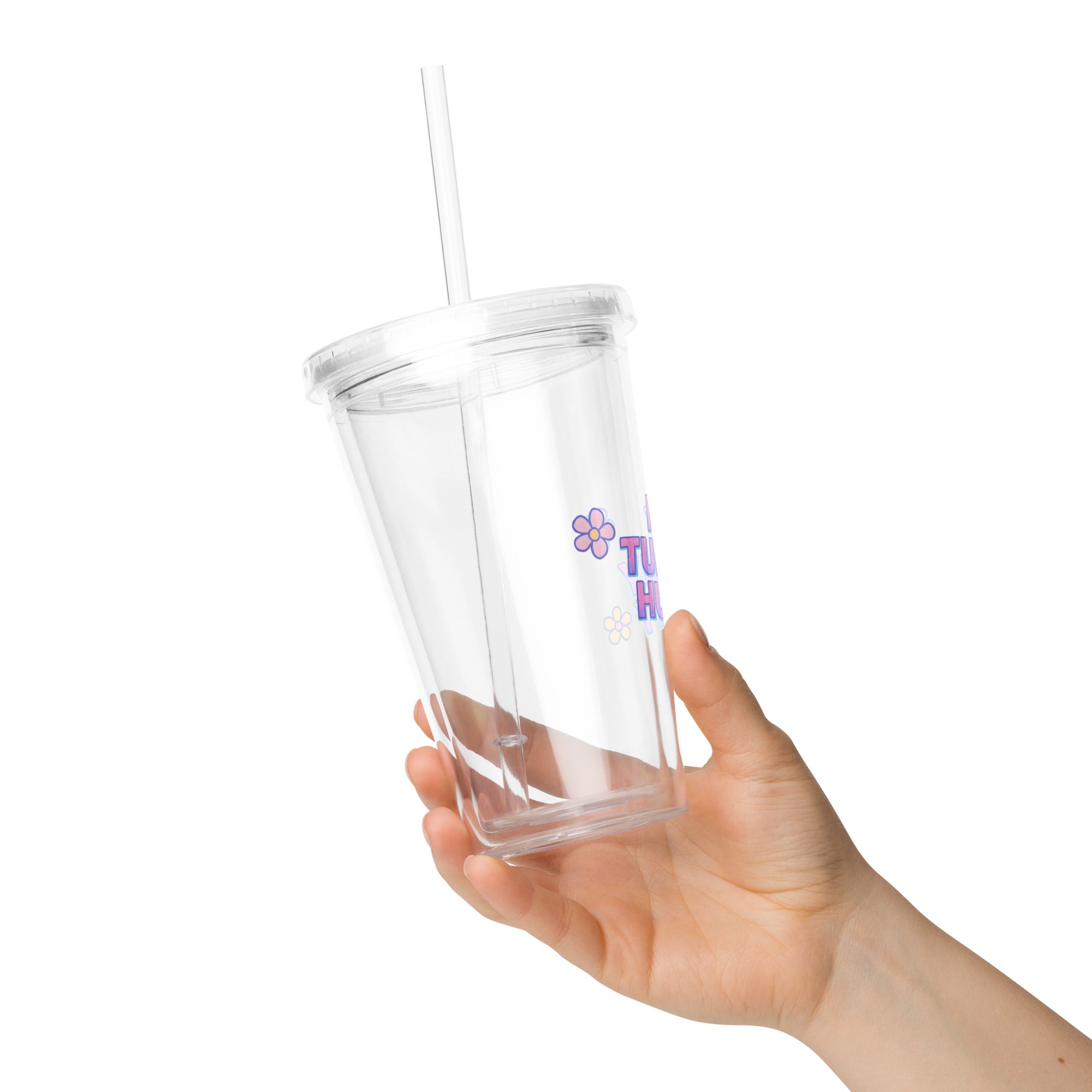 Human Static Co. My Tummy Hurty Tumbler – Cute Pastel Quote Cup (Kawaii Aesthetic Drinkware)