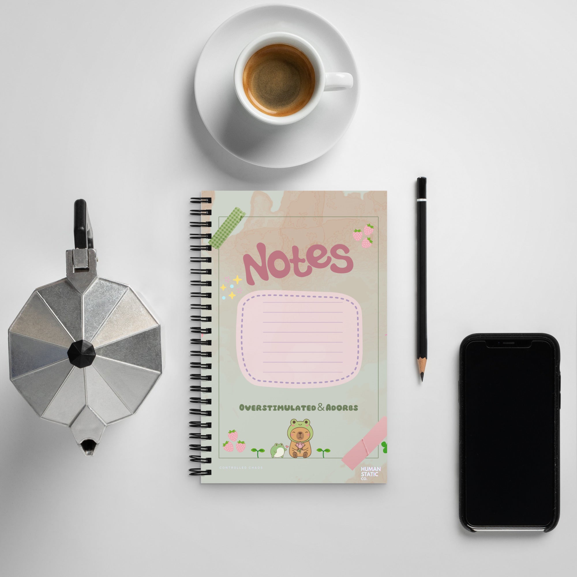 Human Static Co. Froggy Notes Spiral Notebook