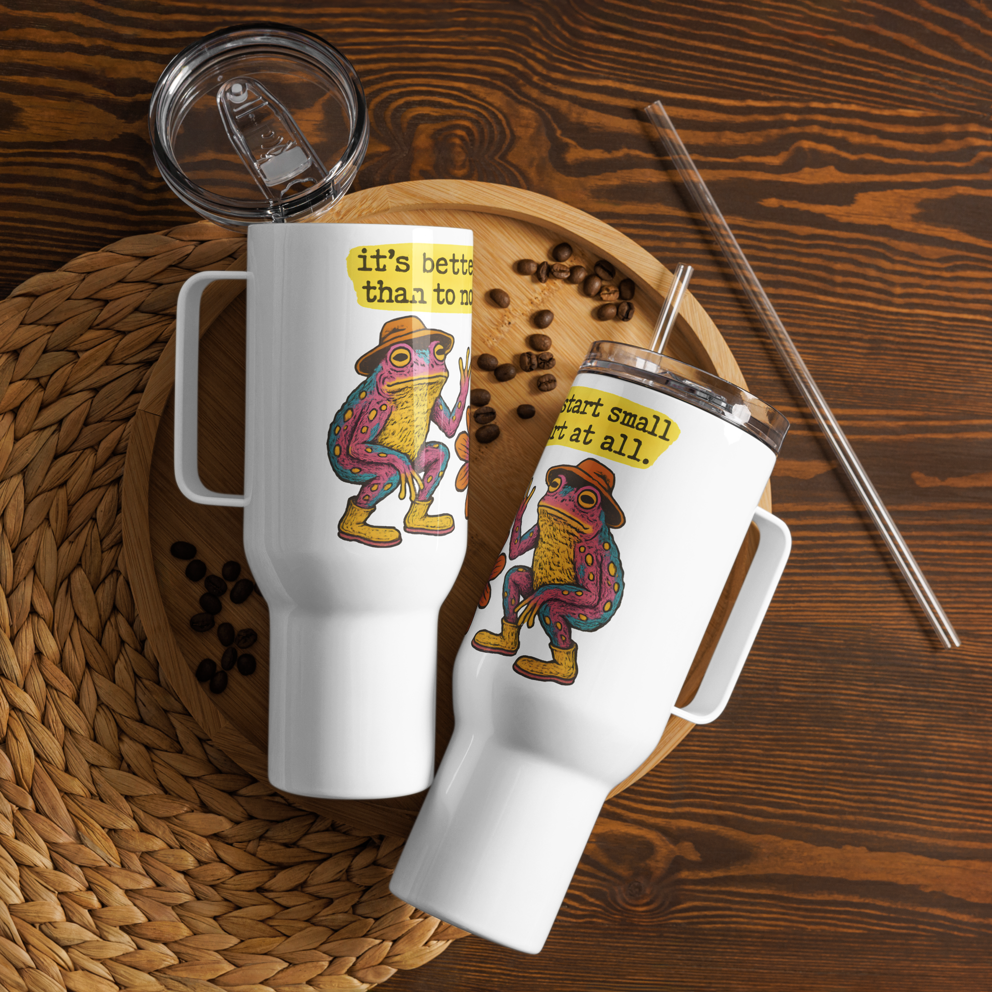 Human Static Co. Start Small Travel Mug